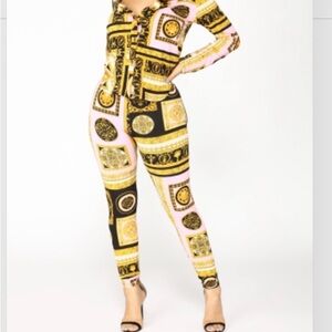 Stylish Women's Patterned Jumpsuit